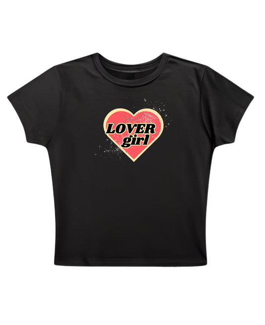 LOVER GIRL BABY TEE (BLACK)