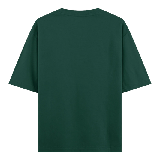 BOY BYE - Dark Green Oversized Tee 100% French Terry