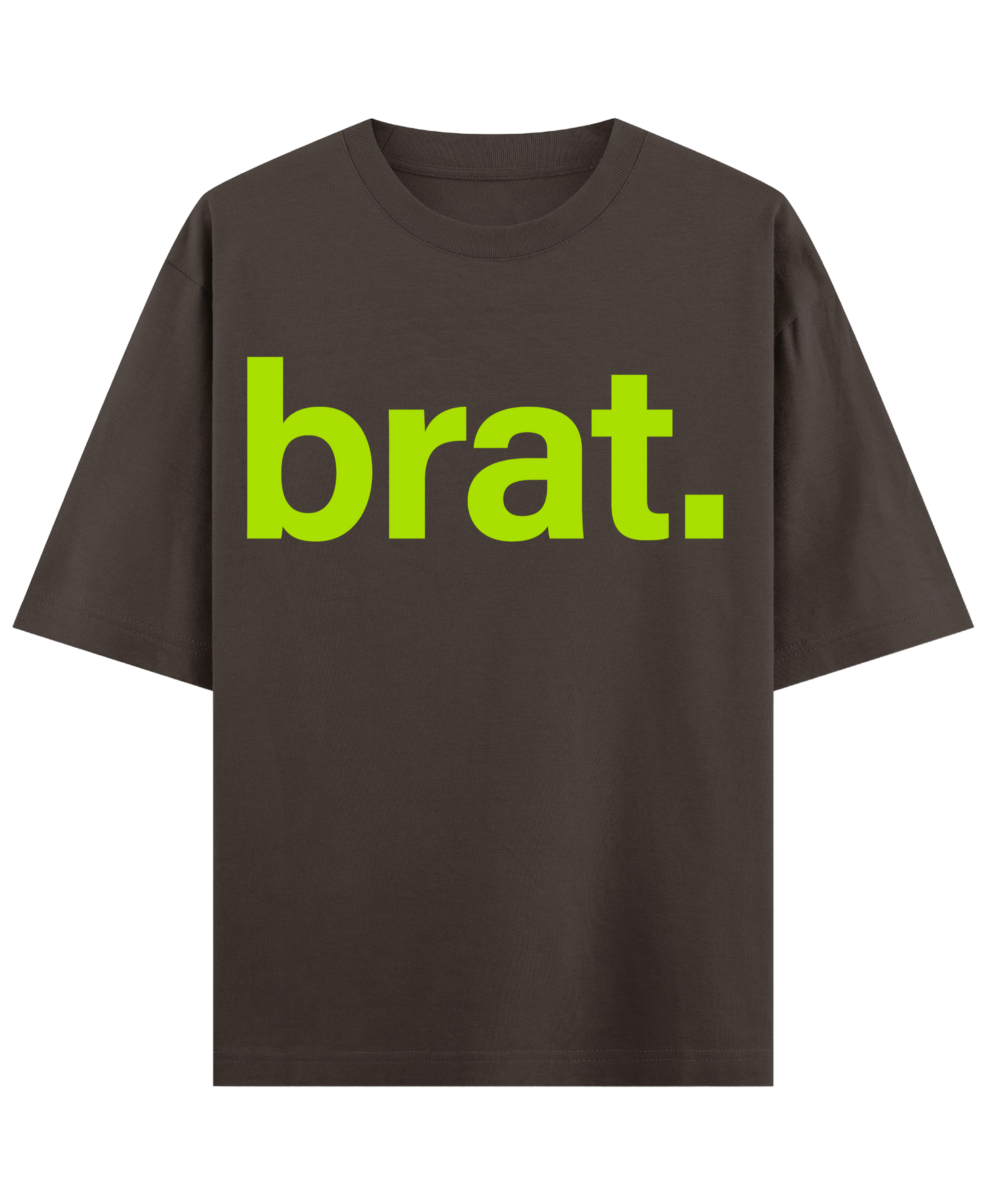 brat. - Brown Oversized Tee (French Terry)