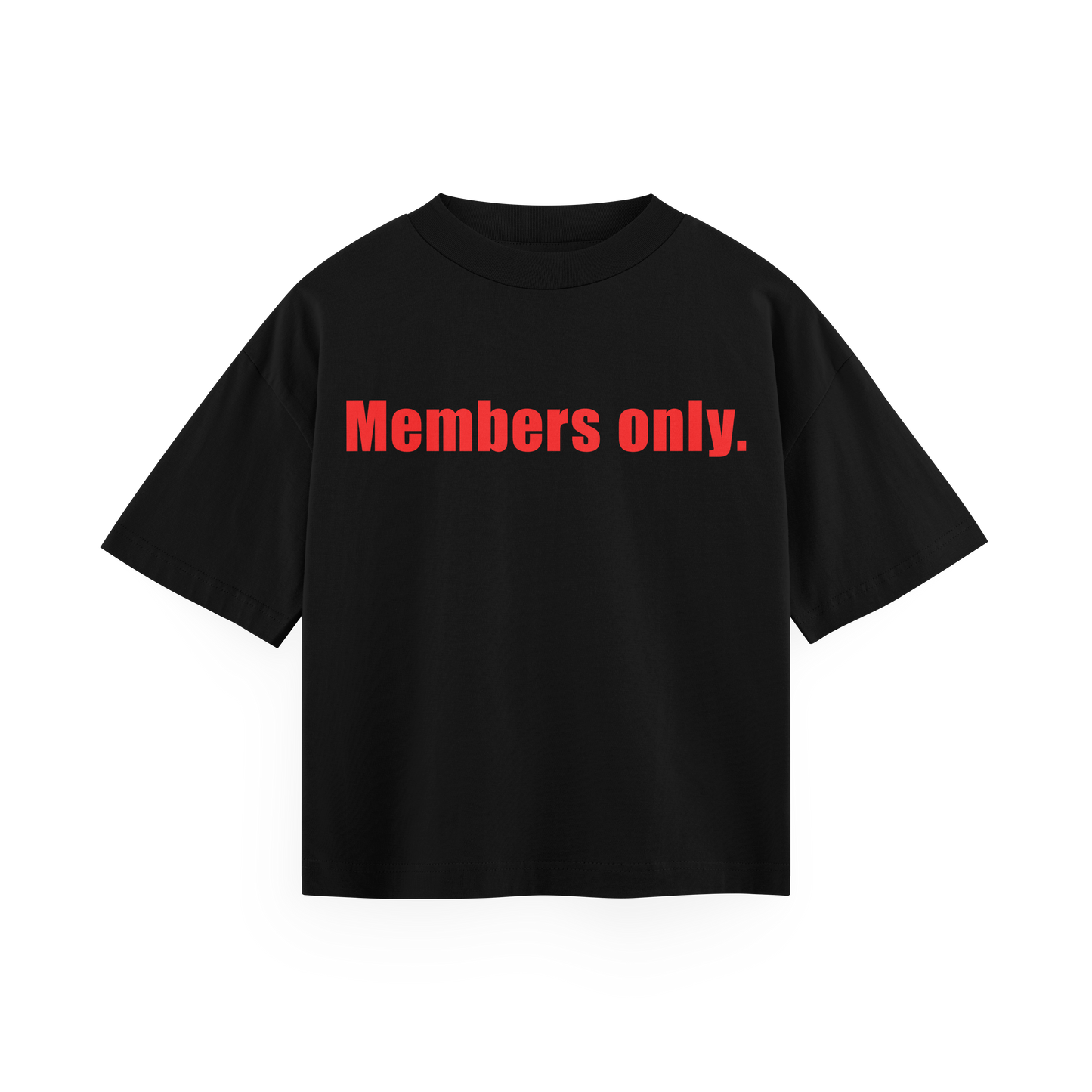 Members only - Black Oversized Tee