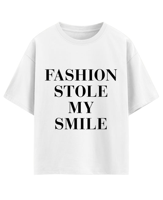 White Oversized T-shirt Front Design