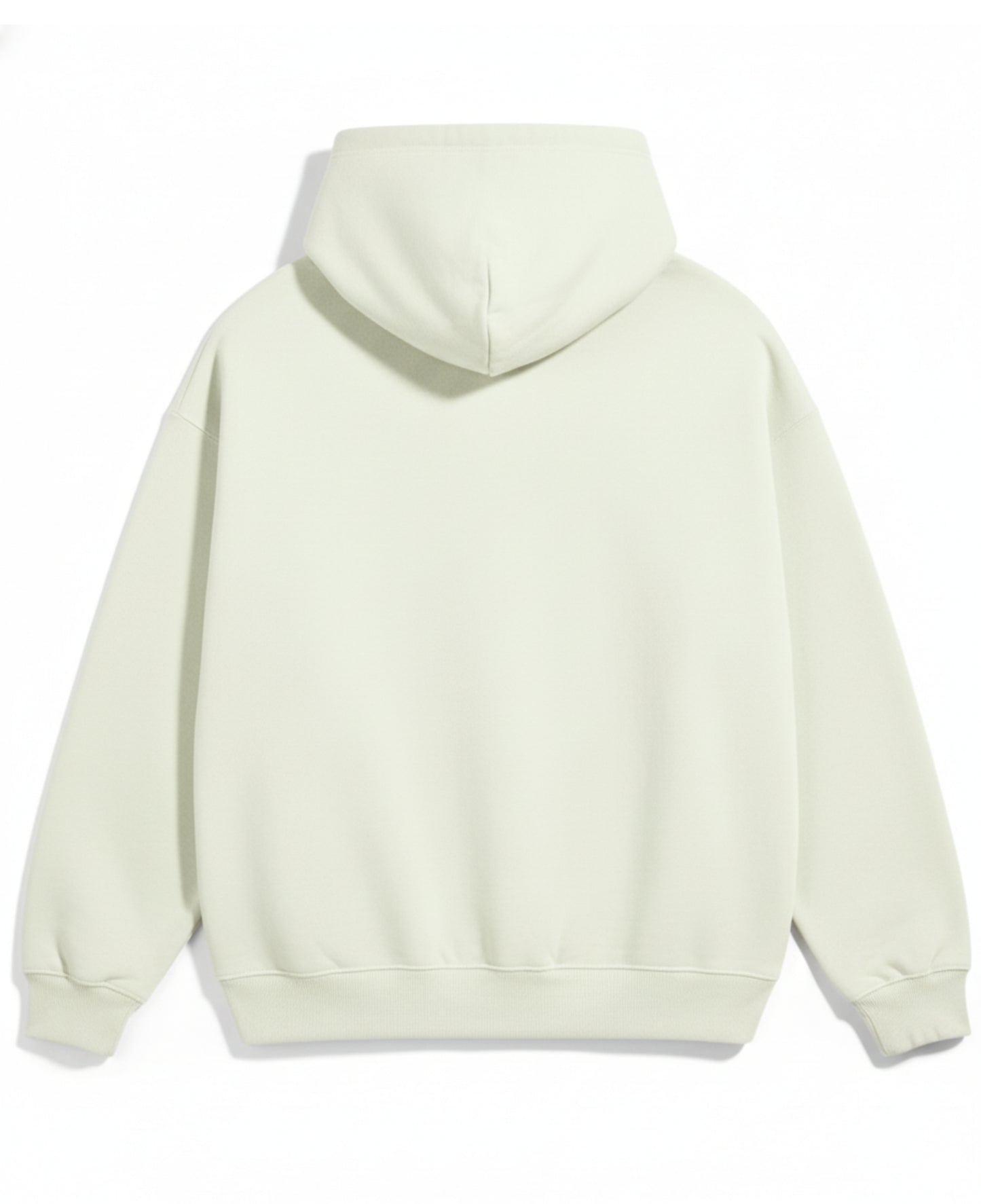 Cream Oversized Hoodie Back Design