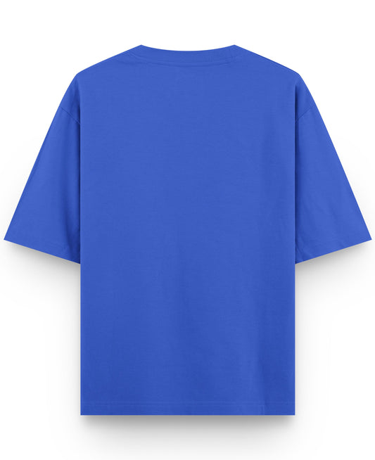 Royal Blue Oversized T-Shirt Back Design