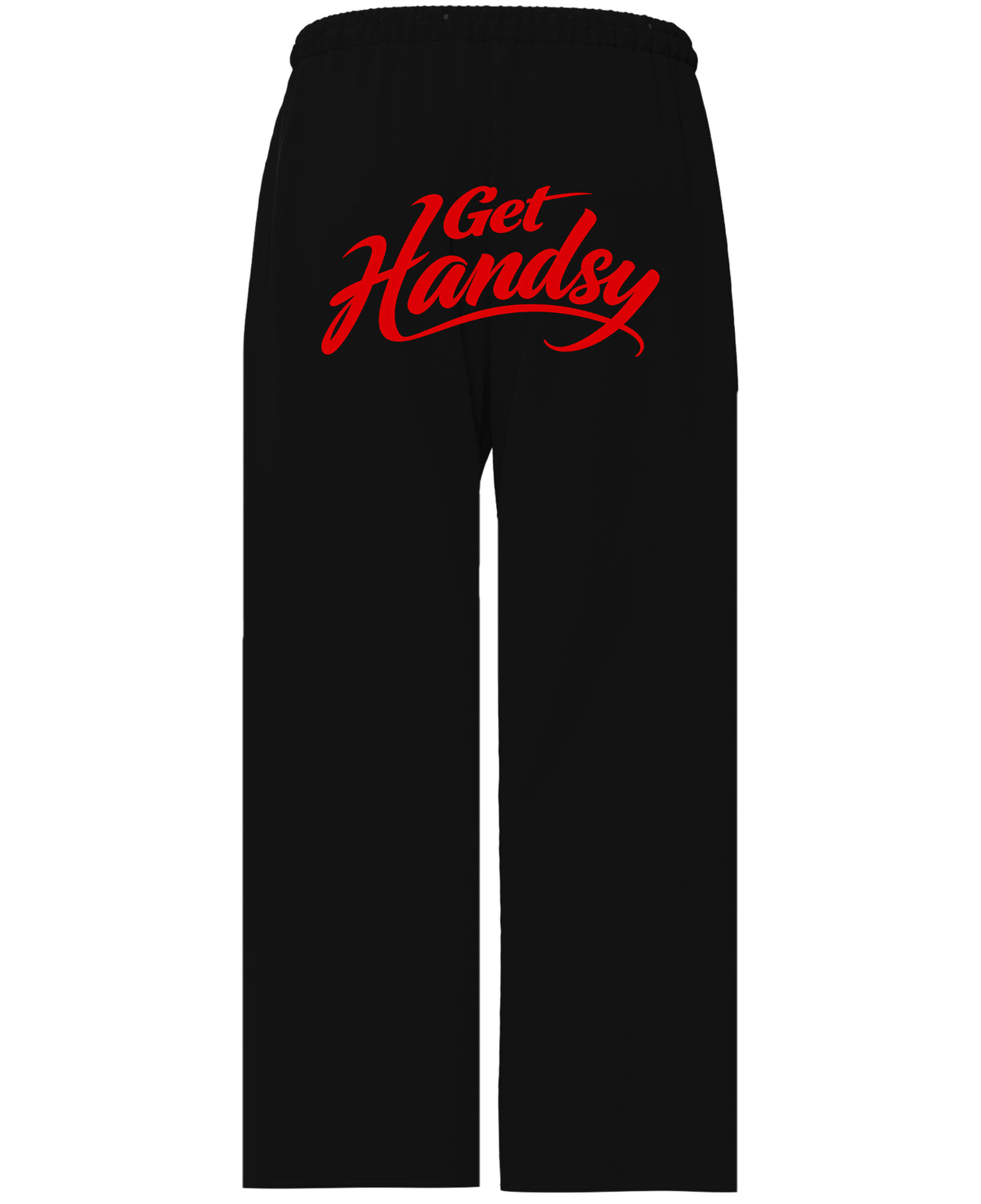 Black Baggy Fit Sweatpants Back Design