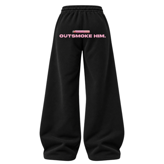 OUTSMOKE HIM PANTS (BLACK) [SALE]