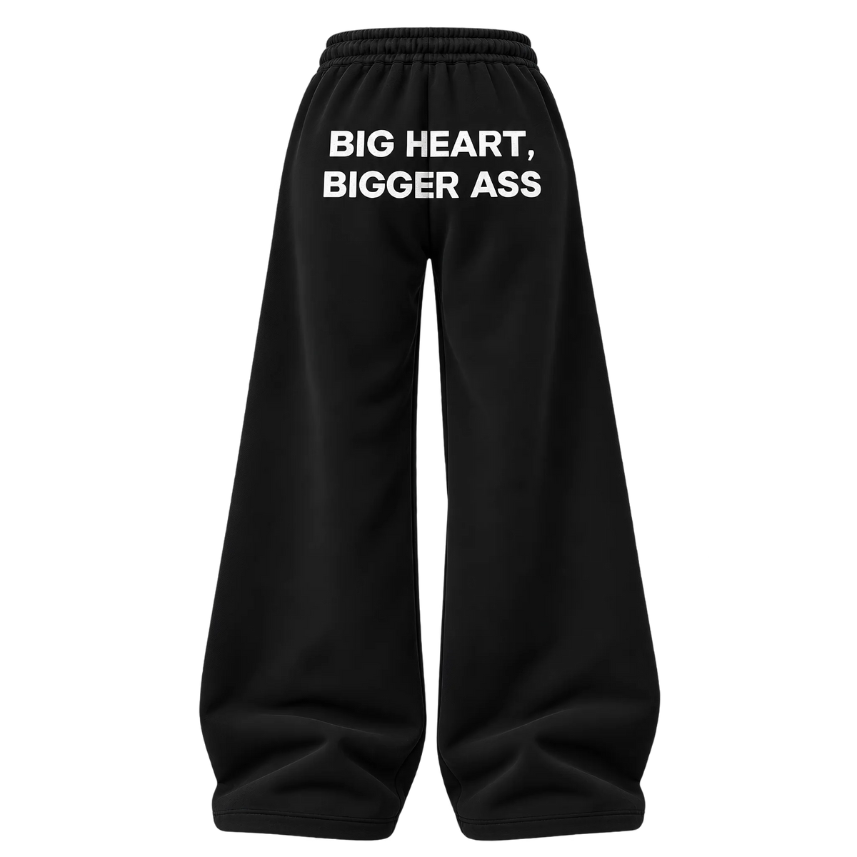 BIG HEART, BIGGER ASS PANTS (BLACK) [SALE]