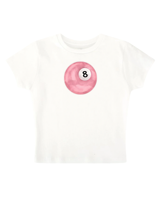8 Ball Baby Tee (white)