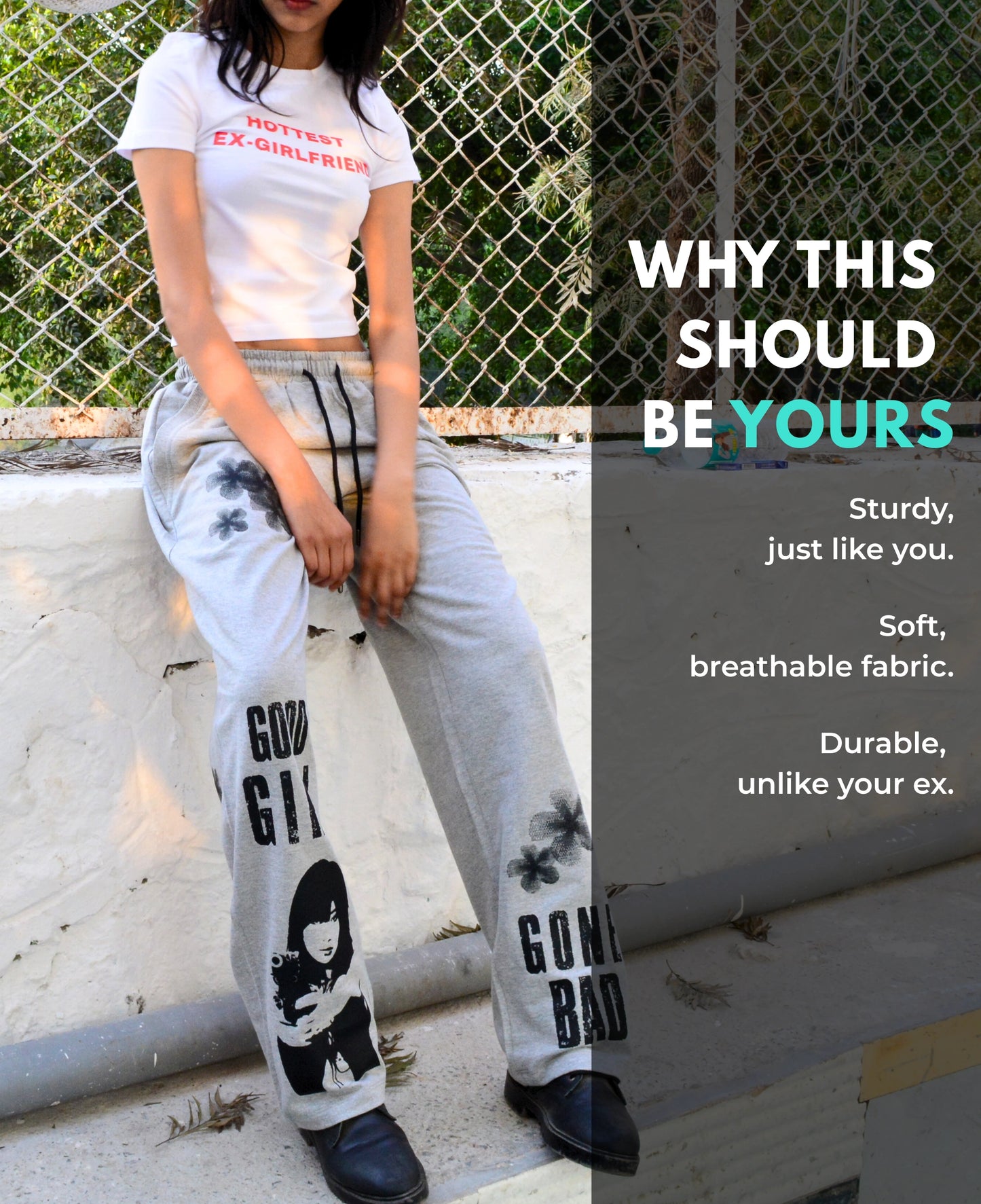 GOOD GIRL GONE BAD PANTS (GREY)