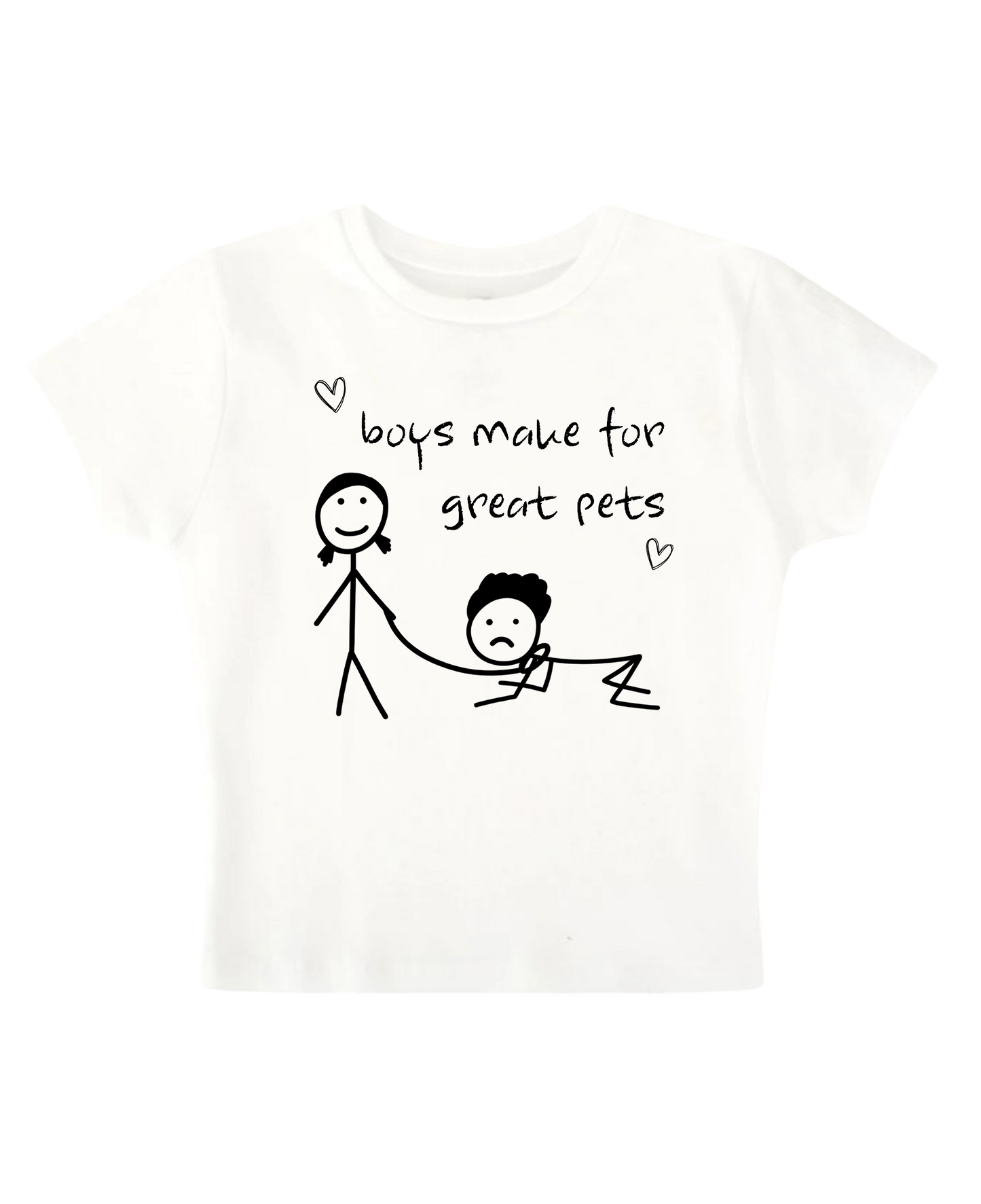 boys make for great pets Baby Tee (white)