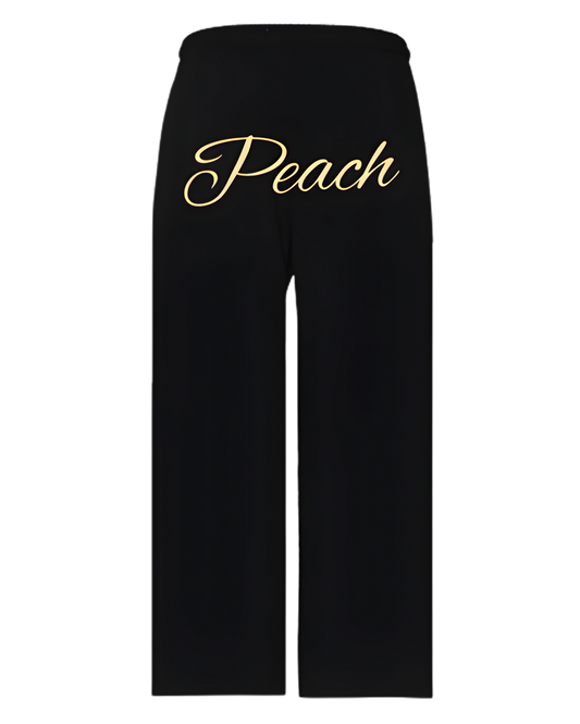 Peach - Black Sweatpants