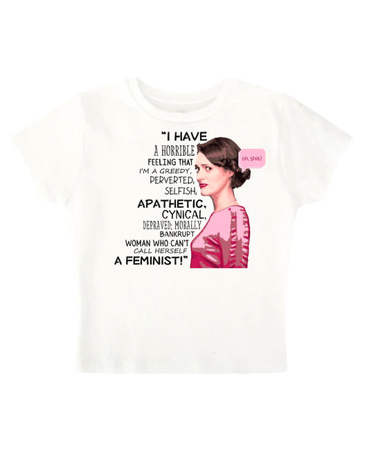 Feminist Baby Tee (white)