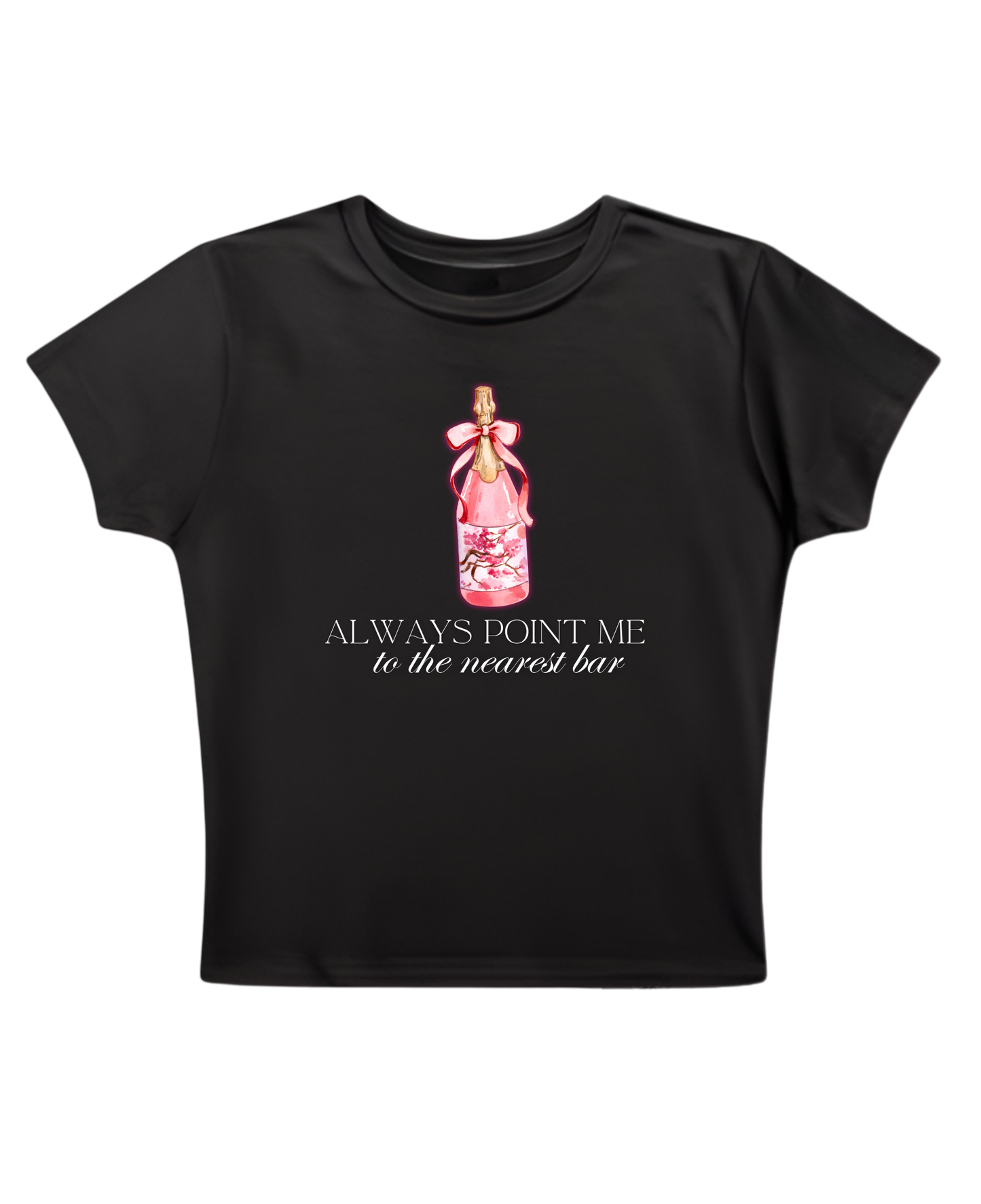 NEAREST BAR BABY TEE (BLACK)