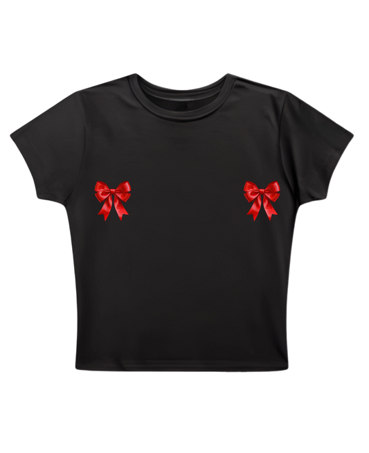 XO Present - Black Baby Tee