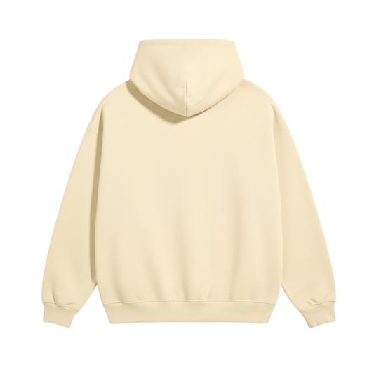 OUTSMOKE HIM (red) - Cream Heavy-Duty Hoodie