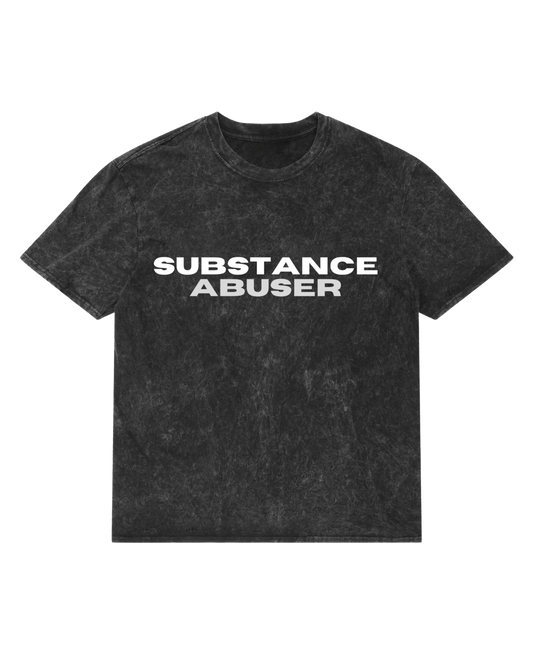 SUBSTANCE ABUSER OVERSIZED TEE (ACID WASH)