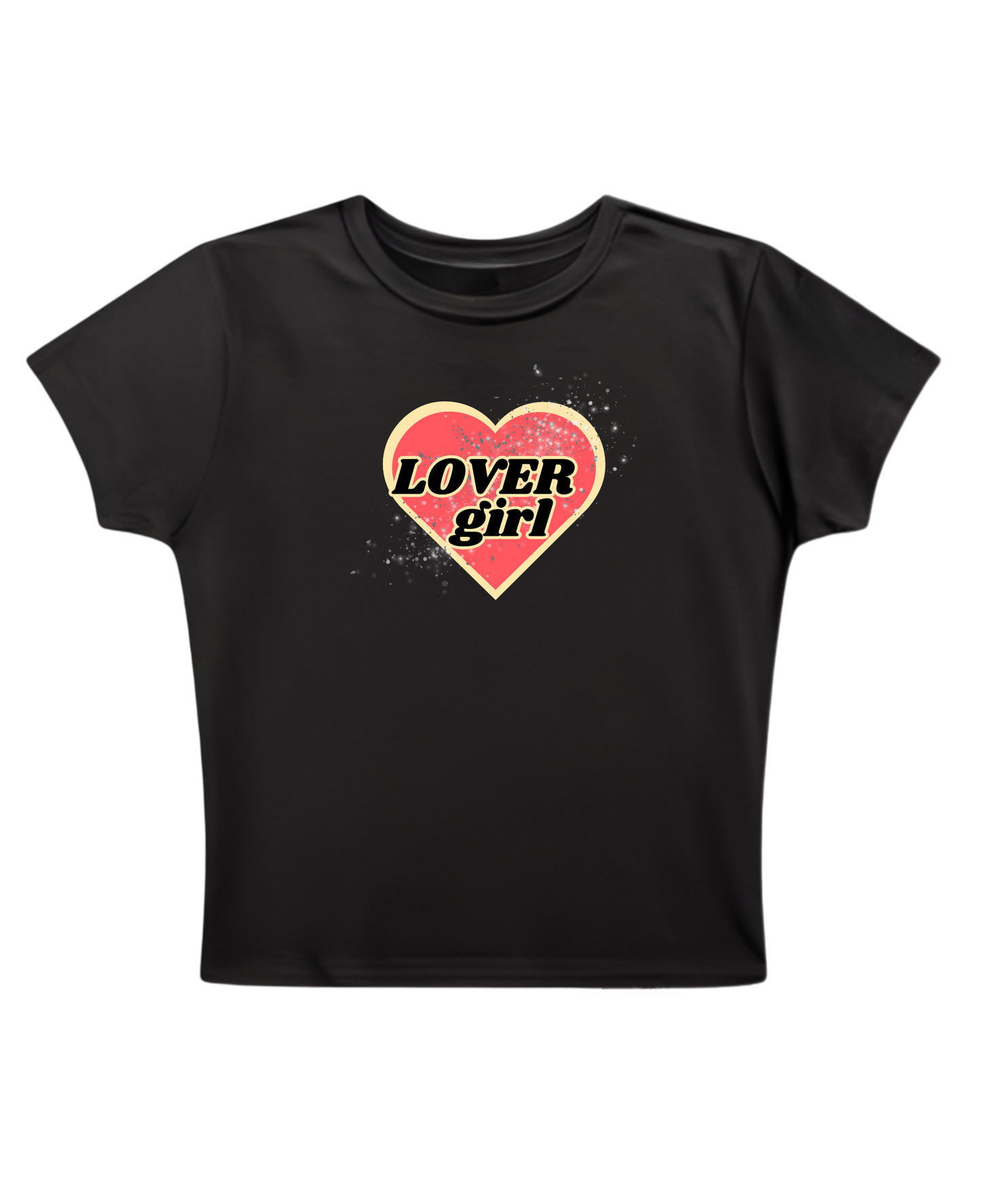 LOVER GIRL BABY TEE (BLACK)