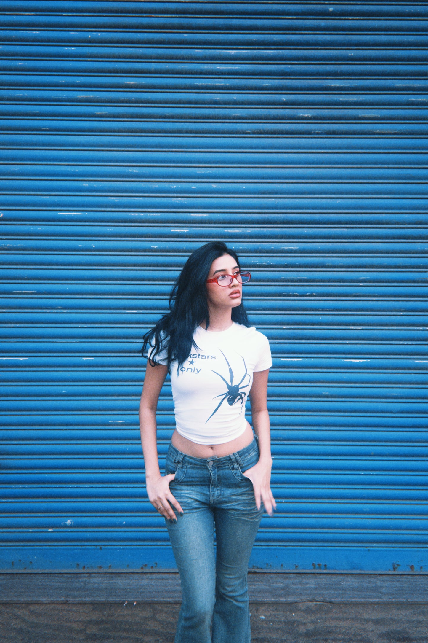 Rockstars Only White Baby Tee