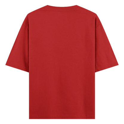 HOT GIRL CLUB - Red Oversized Tee 100% French Terry
