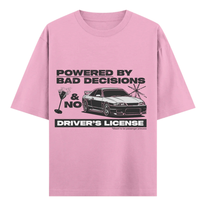 Driver's License - Pink Oversized Tee 100% French Terry