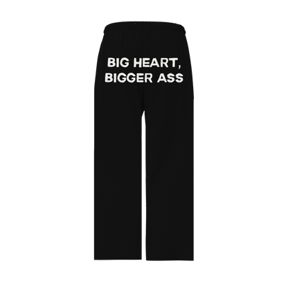 BIG HEART, BIGGER ASS PANTS (BLACK)