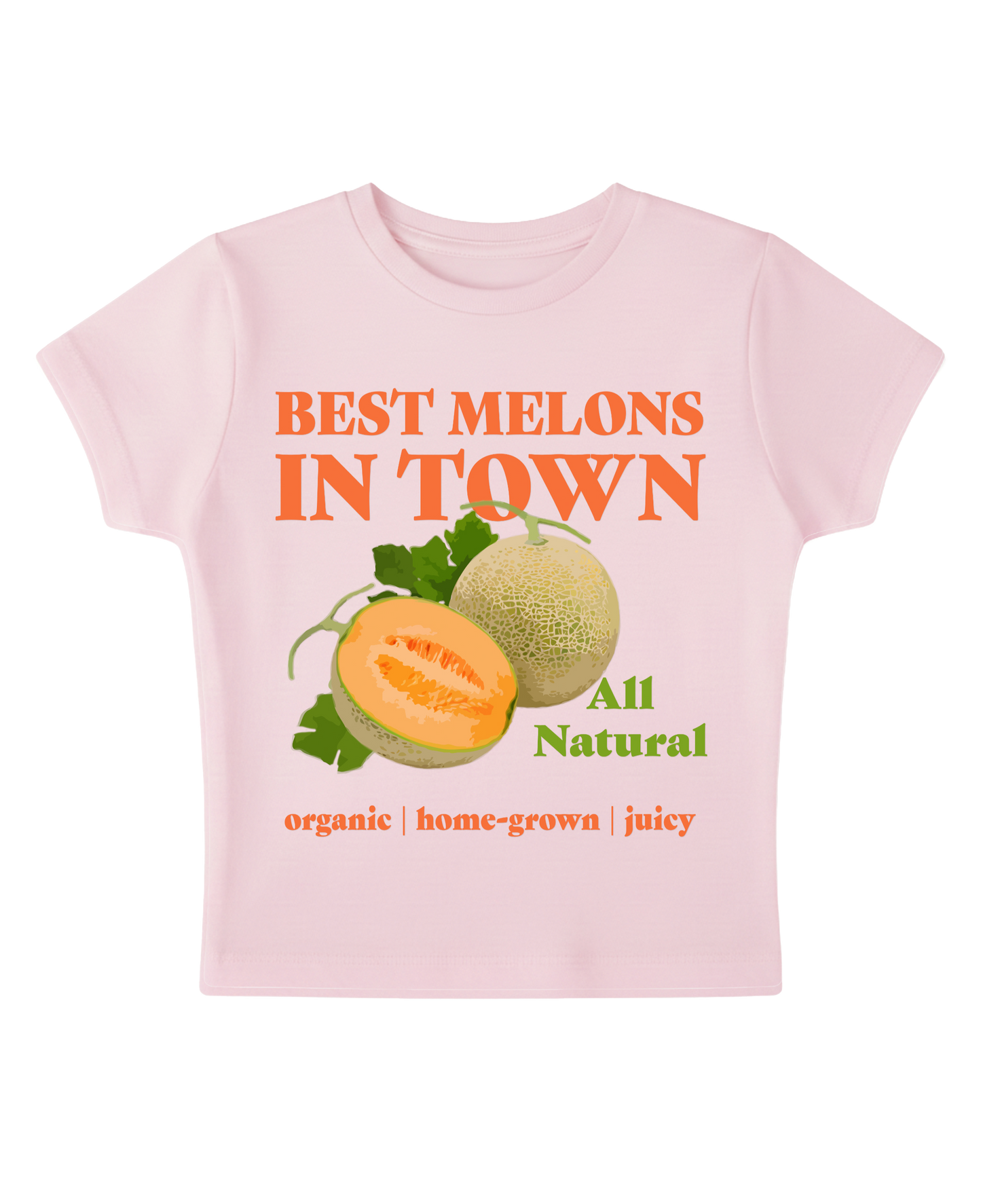 Best Melons In Town - Pink Baby Tee
