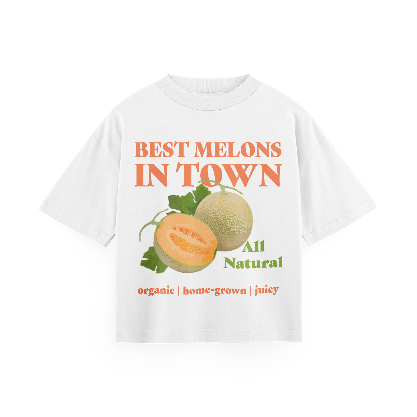Best Melons In Town - White Oversized Tee