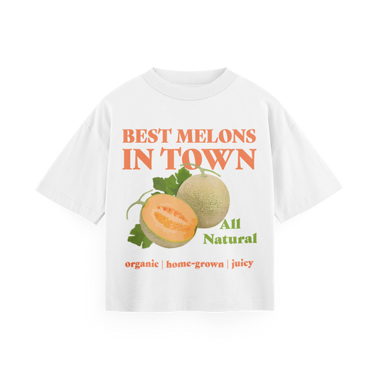 Best Melons In Town - White Oversized Tee