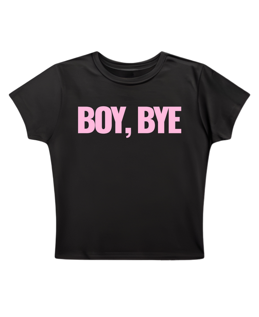 BOY BYE - Black Baby Tee