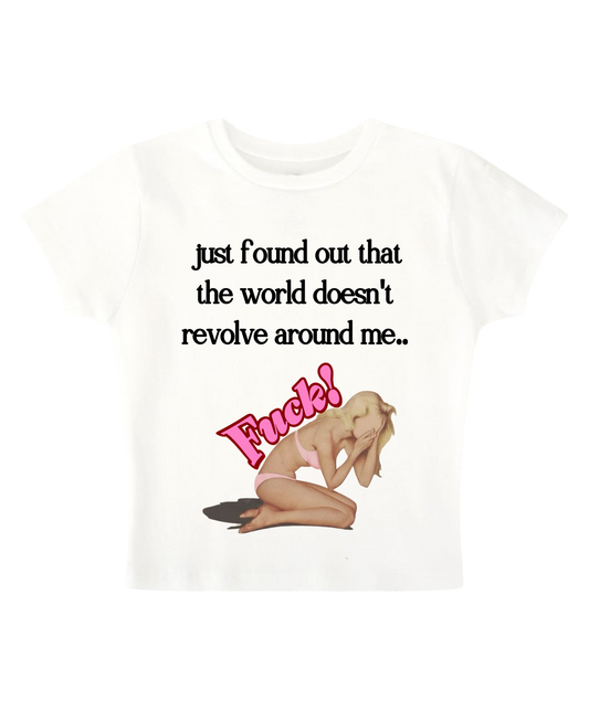 Silly Me - White Baby Tee