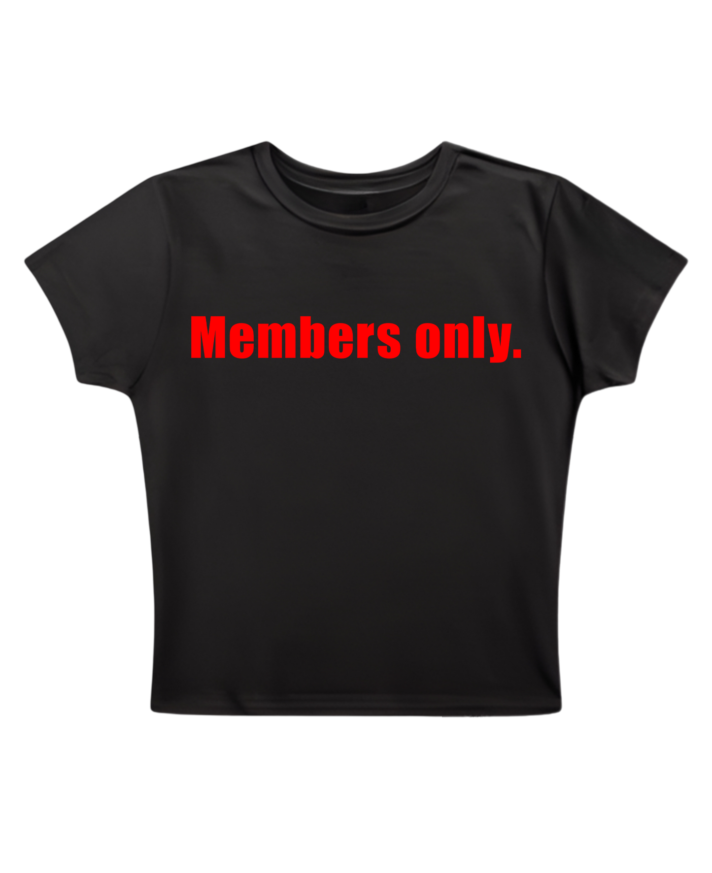 Members only - Black Baby Tee