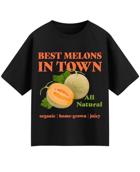 Black Oversized T-shirt Front Design