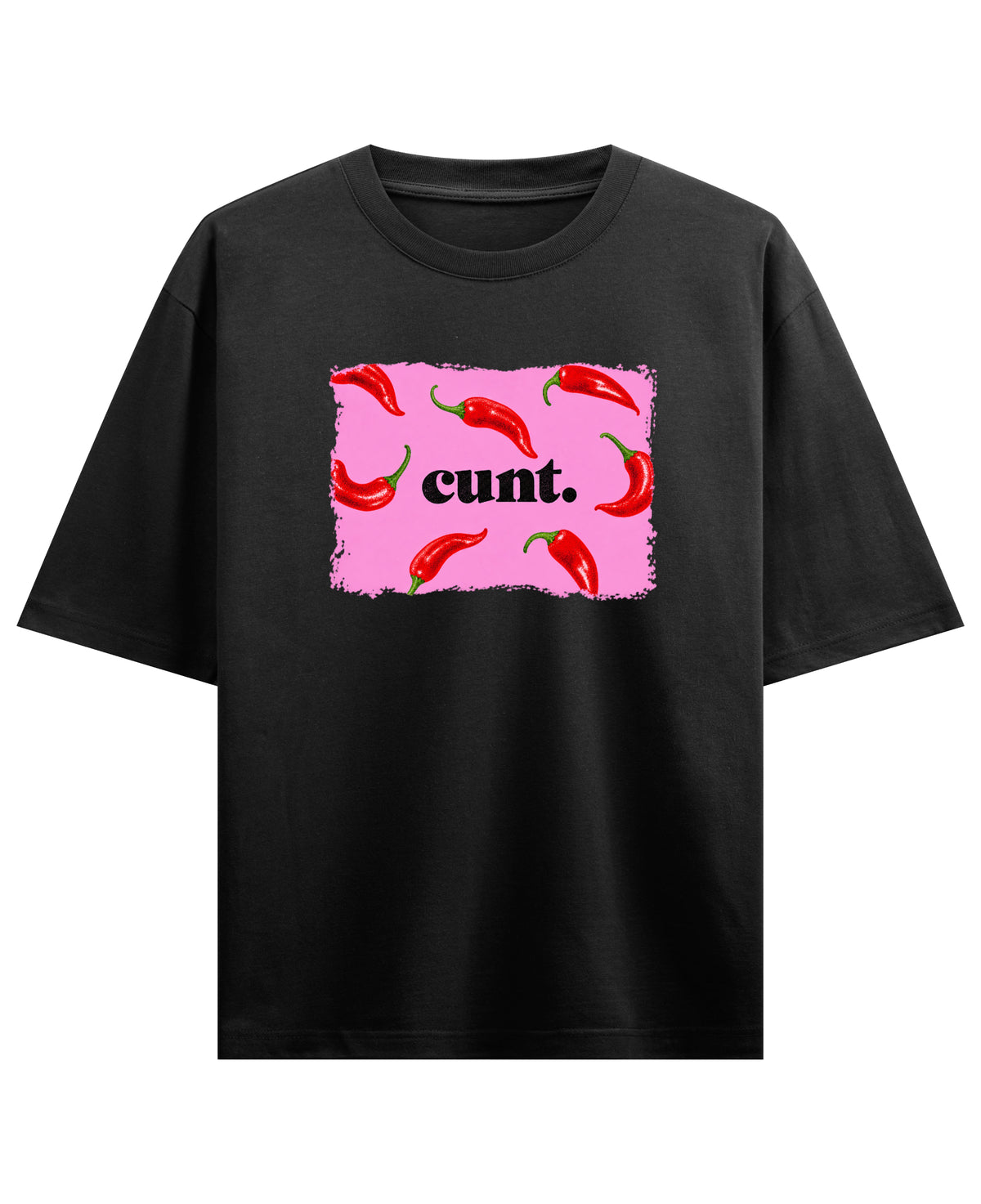 Black Oversized T-shirt Front Design