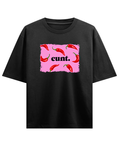 Black Oversized T-shirt Front Design