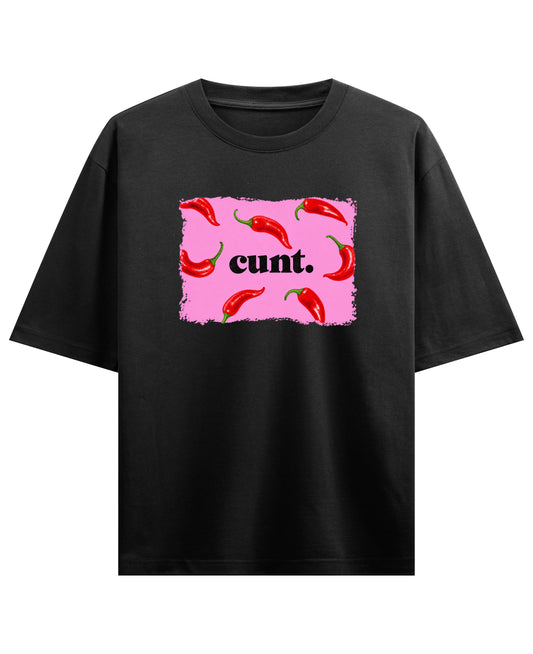 Black Oversized T-shirt Front Design