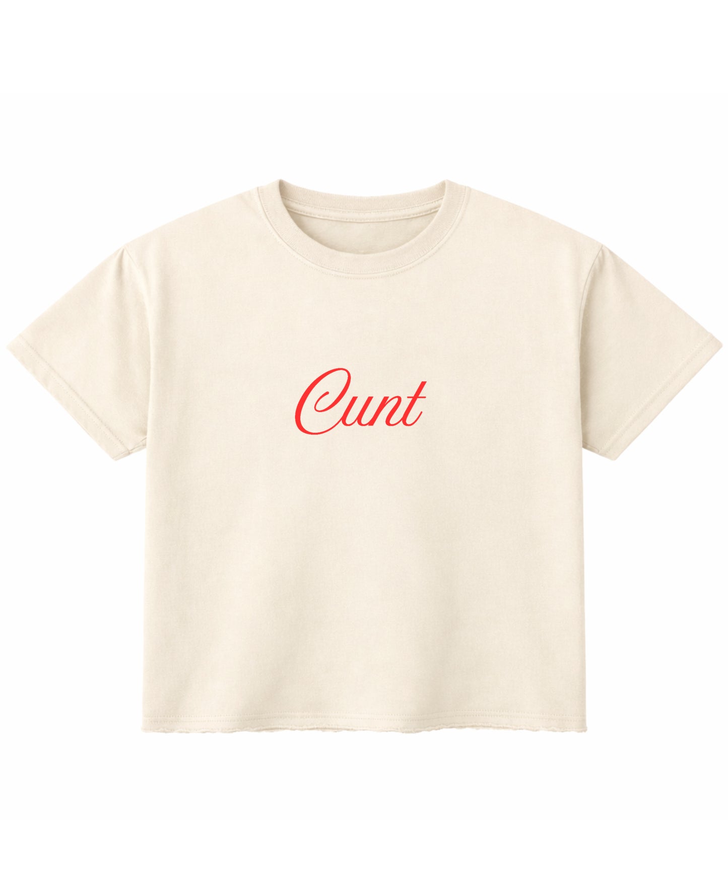 Off White Boxy Fit T-shirt Front Design