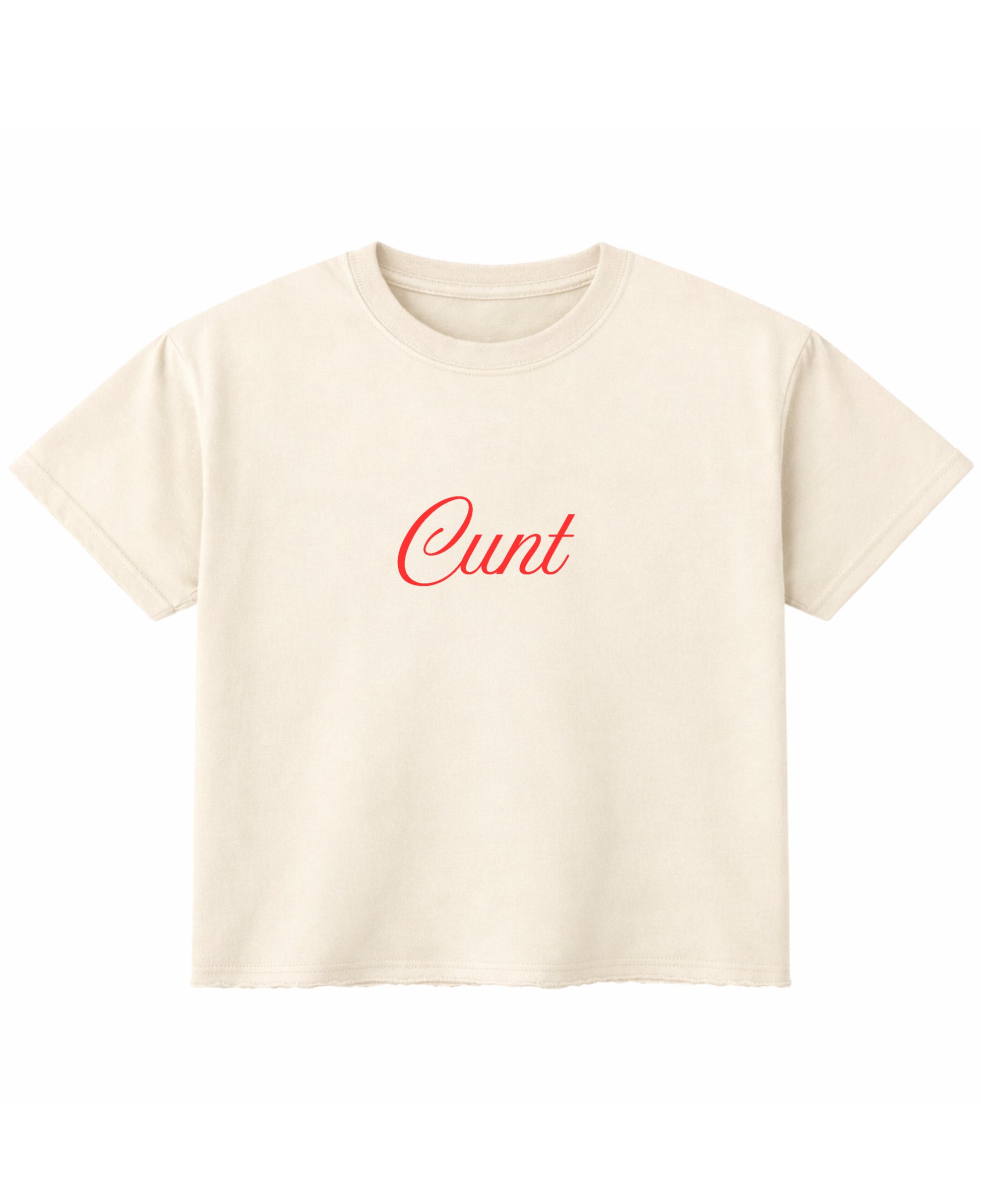 Off White Boxy Fit T-shirt Front Design