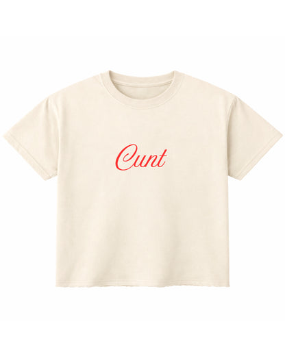 Off White Boxy Fit T-shirt Front Design