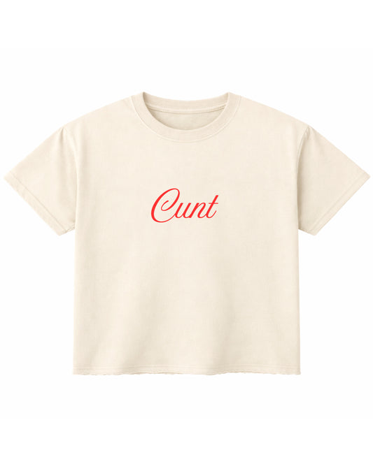 Off White Boxy Fit T-shirt Front Design