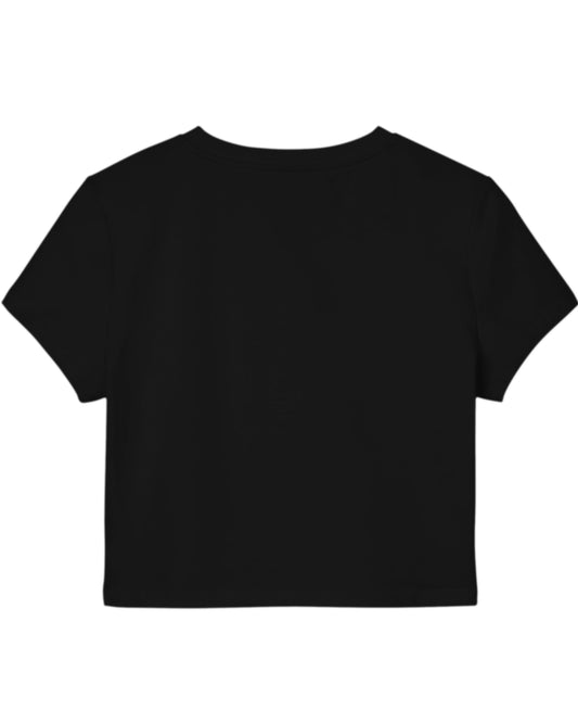 Black Baby Tee Back Design