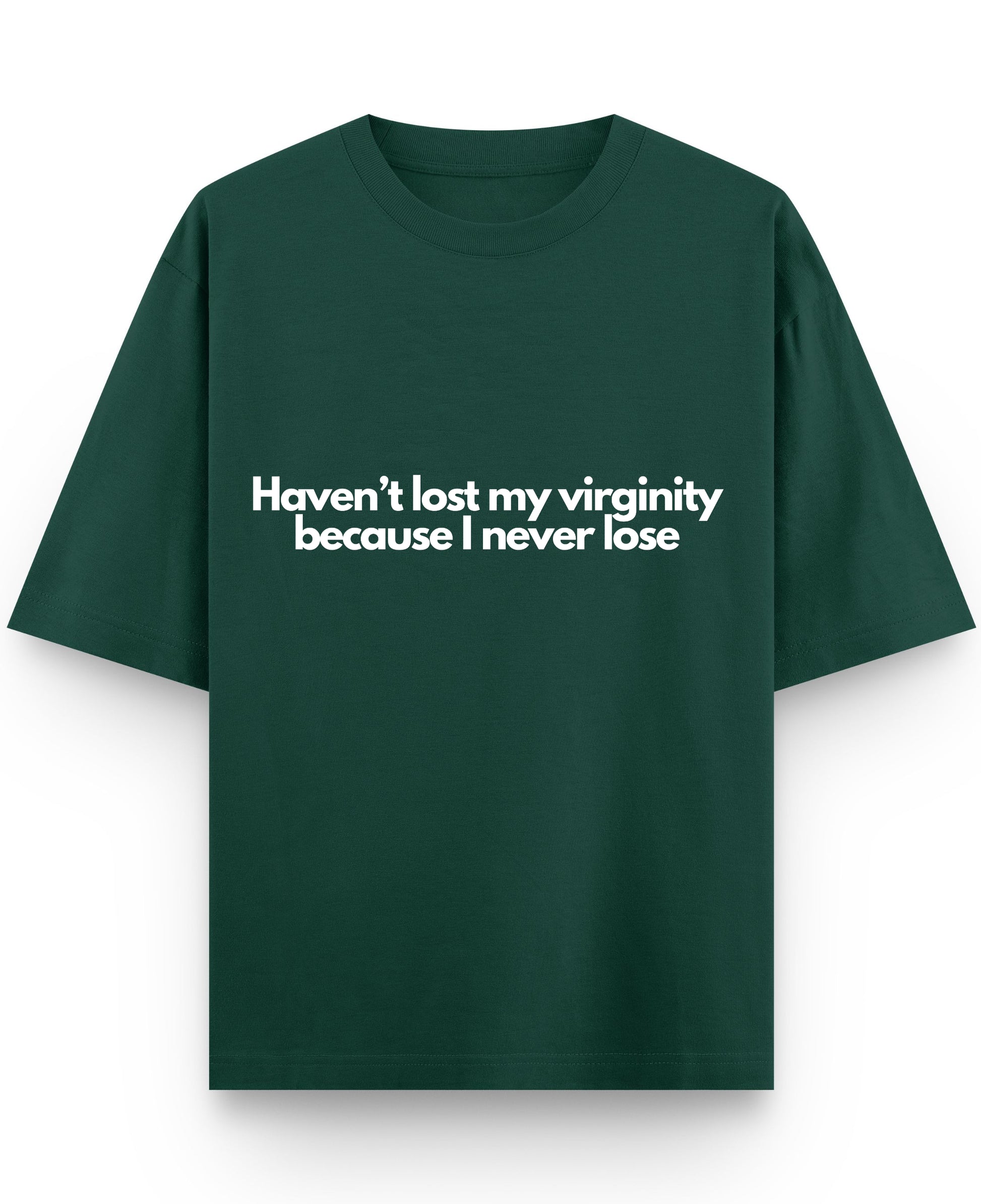 Bottle Green Oversized T-Shirt Front Design