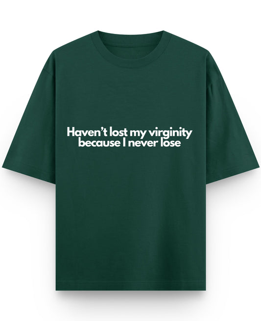 Bottle Green Oversized T-Shirt Front Design