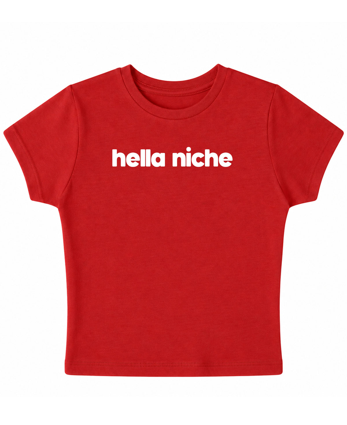 Red Baby Tee Front Design