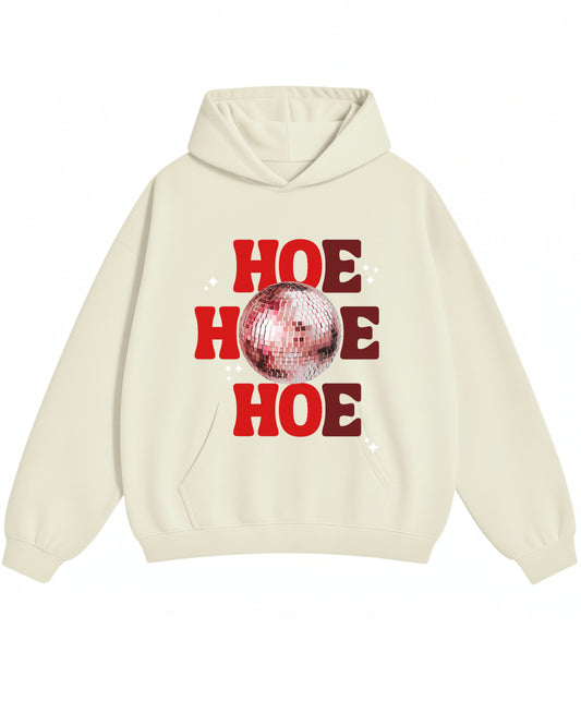 Cream Oversized Hoodie Front Design