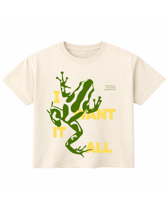 Off White Boxy Fit T-shirt Front Design