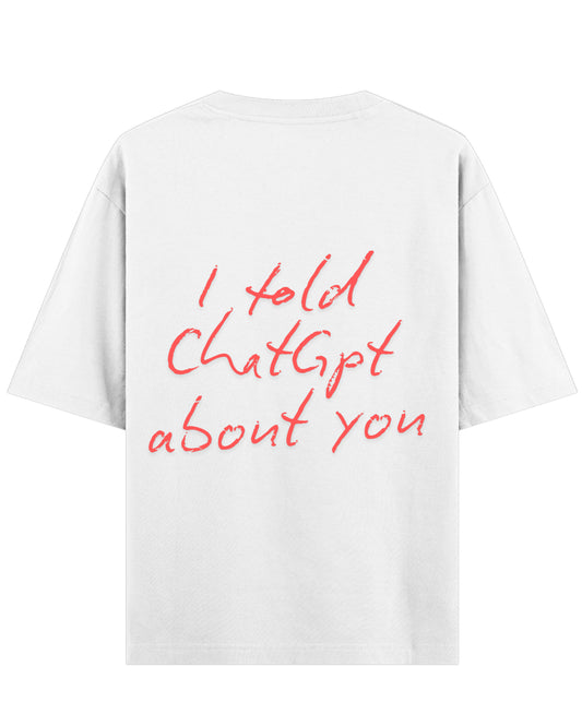 White Oversized T-shirt Back Design