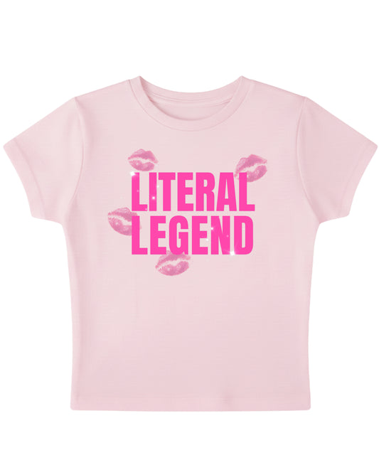 Baby Pink Baby Tee Front Design