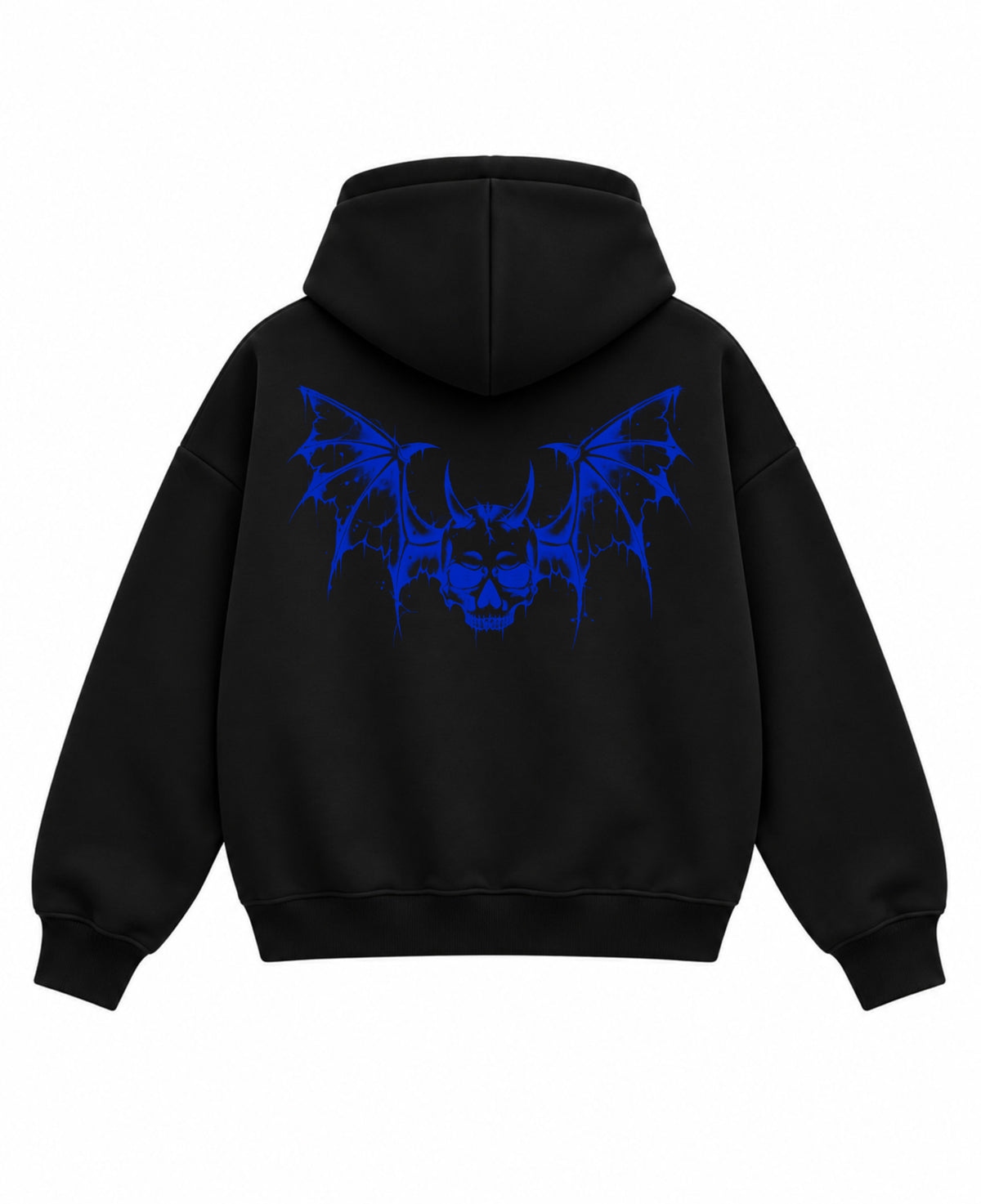Black Boxy Hoodie Back Design