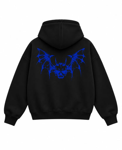 Black Boxy Hoodie Back Design