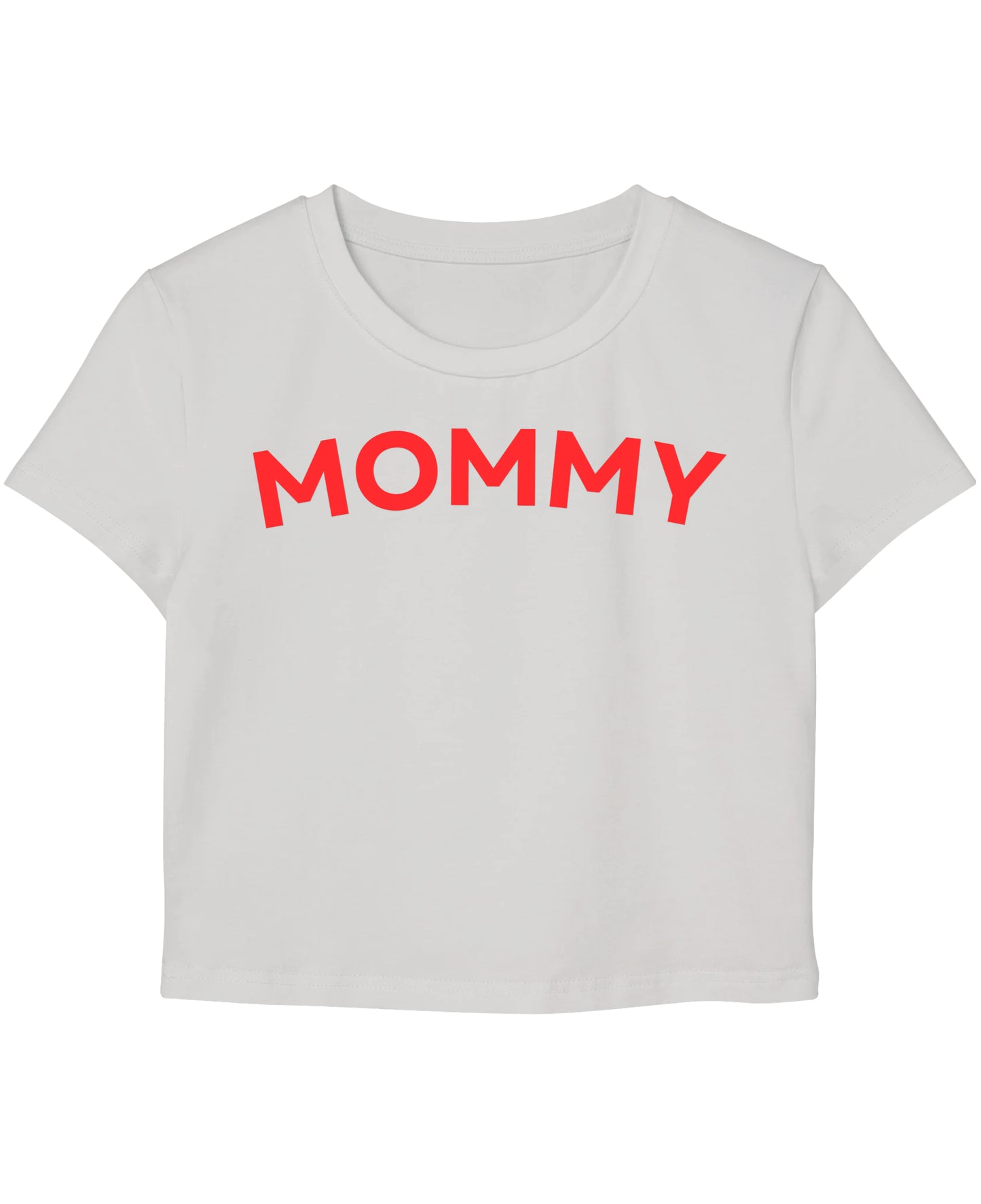 White Baby Tee Front Design