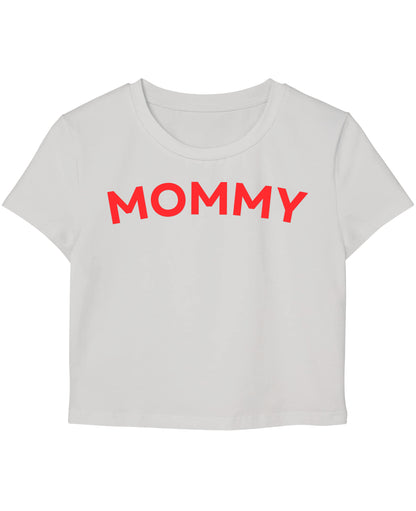 White Baby Tee Front Design